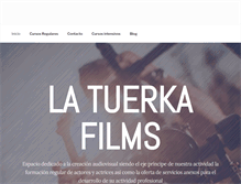 Tablet Screenshot of latuerkafilms.com